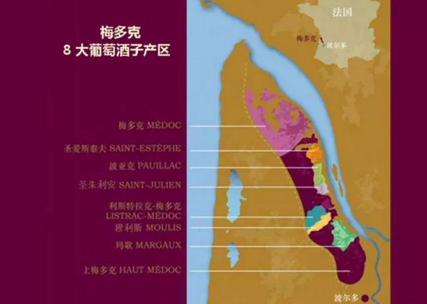 一文帶你了解梅多克的八大法定葡萄酒產(chǎn)區